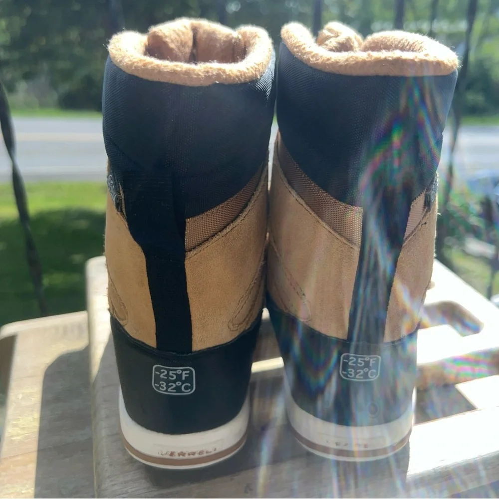 Merrell Kids Tan and Black Waterproof Winter Boots